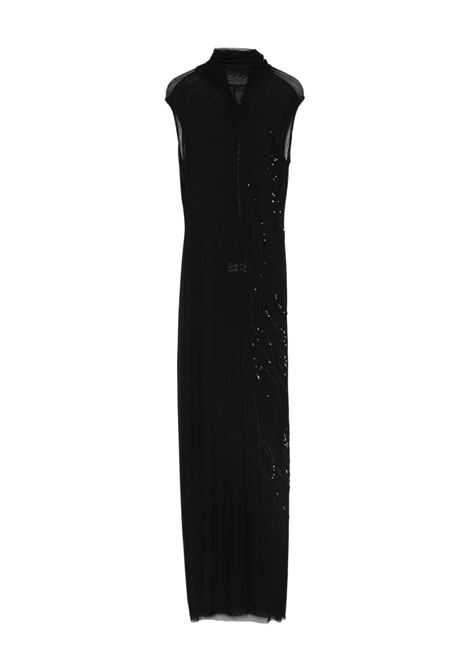 abito lungo sequin donna nero JEAN PAUL GAULTIER | 25/03-W-DR022-M00100